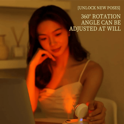 Flame Effect Lamp with Humidifier – 2-in-1 LED Ambient Light & Cool Mist Air Purifier