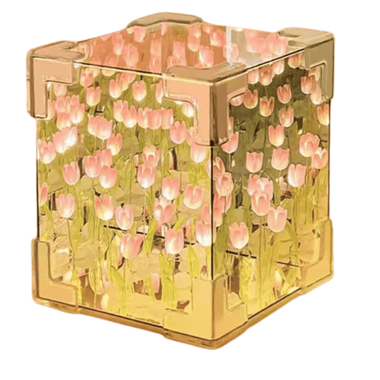 Tulip Lamp Square DIY Kit – LED Night Light Flower Decoration for Home, Events & Gifting