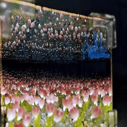 Tulip Lamp Square DIY Kit – LED Night Light Flower Decoration for Home, Events & Gifting