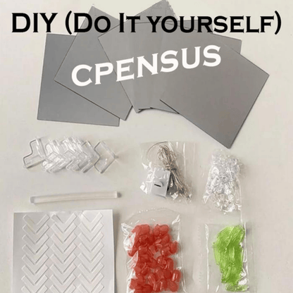 Tulip Lamp Square DIY Kit – LED Night Light Flower Decoration for Home, Events & Gifting