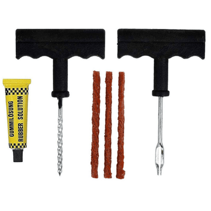Universal Tubeless Tire Puncture Repair Kit – Emergency Tyre Plug Tool Set for Cars, Bikes, and SUVs