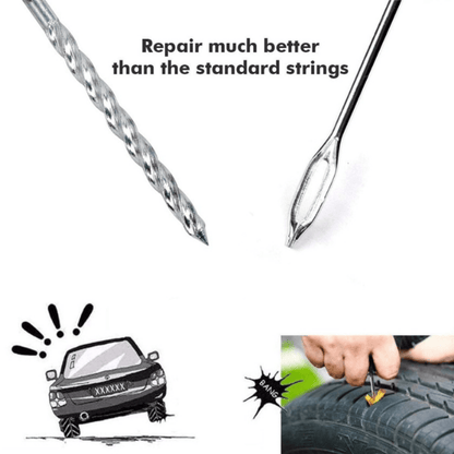 Universal Tubeless Tire Puncture Repair Kit – Emergency Tyre Plug Tool Set for Cars, Bikes, and SUVs