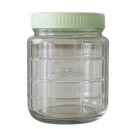 YERA Dublin Glass Jar with Airtight Lid – 1 Piece Transparent Storage Container