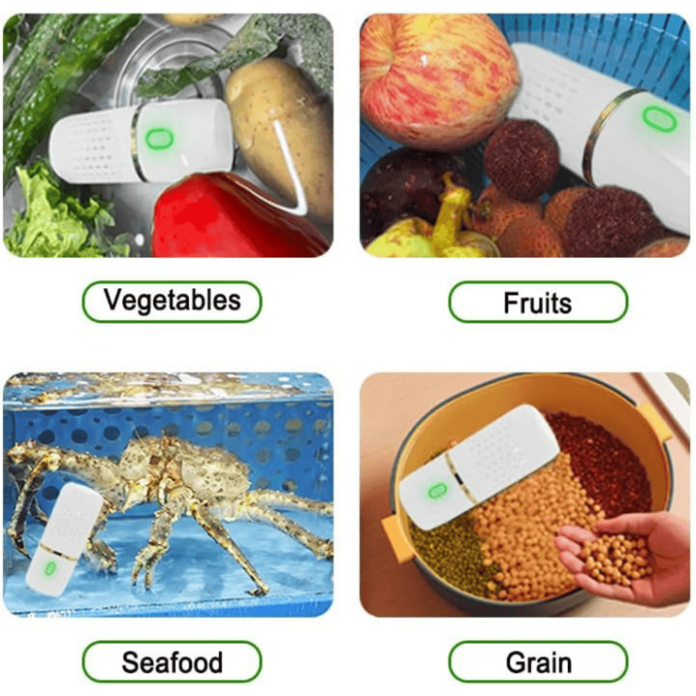 Wireless Fruit and Vegetable Cleaner | Portable Food Purifier for Pesticide and Bacteria Removal