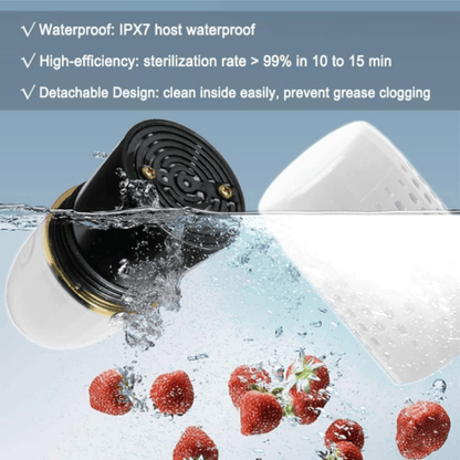 Wireless Fruit and Vegetable Cleaner | Portable Food Purifier for Pesticide and Bacteria Removal