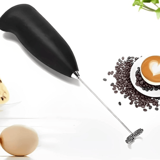 Electric Handheld Milk Frother Coffee Maker | Portable Foam Whisk for Lattes, Cappuccinos & Beverages