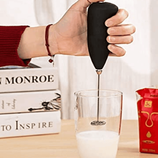 Electric Handheld Milk Frother Coffee Maker | Portable Foam Whisk for Lattes, Cappuccinos & Beverages