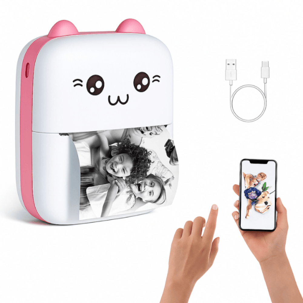 Mini Portable Printer – Wireless Pocket Thermal Printer for Photos, Notes, and Labels