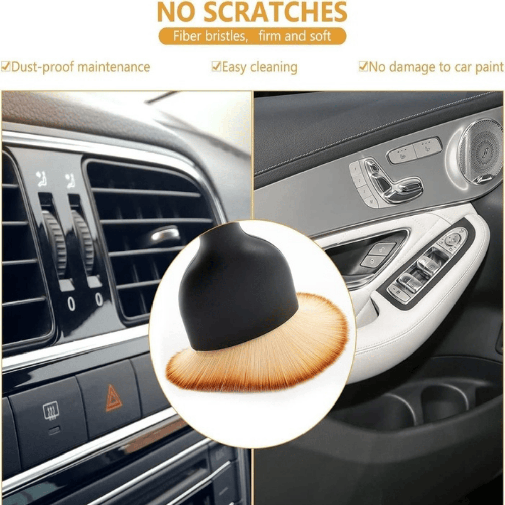 Car Dashboard Cleaning Brush – Compact Soft Bristle Dust Remover for Vehicle Interior