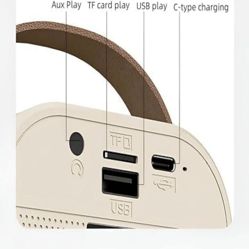 K12 Bluetooth Speaker with Wireless Microphone – Portable Karaoke Speaker with LED Lights