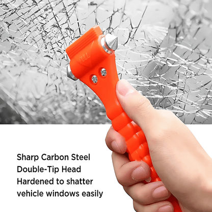 Car Safety Hammer – Emergency Window Breaker & Seat Belt Cutter
