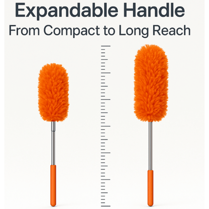 Adjustable Microfiber Duster – Extendable Handle Cleaning Tool for Dusting High and Hard-to-Reach Areas