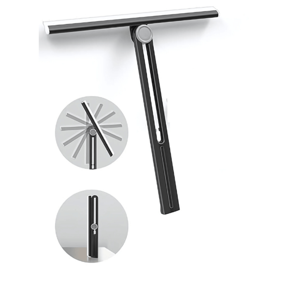 Window Glass Cleaner – Adjustable Handle Squeegee for Streak-Free Cleaning