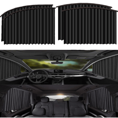 Premium Car Sunshade Curtains – 4-Piece UV Protection & Privacy Set for All Vehicles