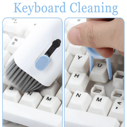 7-in-1 Keyboard Cleaning Brush Kit – Multifunctional Cleaner for Laptop, Earbuds, and Electronics