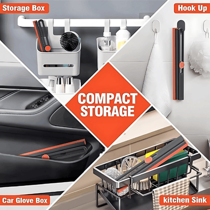 Window Glass Cleaner – Adjustable Handle Squeegee for Streak-Free Cleaning