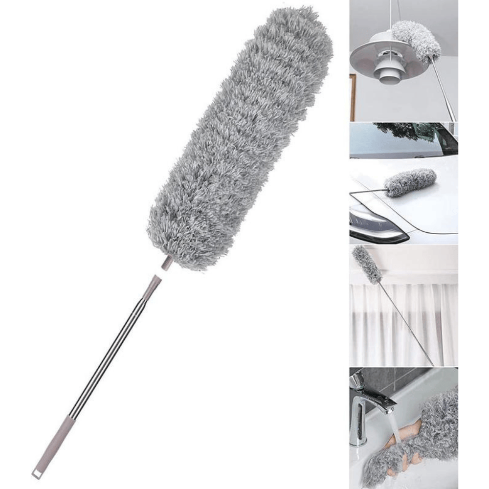 Telescopic Duster 100 Inch – Extendable Microfiber Cleaning Tool for High Ceilings and Hard-to-Reach Areas