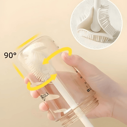 Silicone Bottle Cleaning Brush – Long Handle Scrubber for Bottles, Jars, and Glassware
