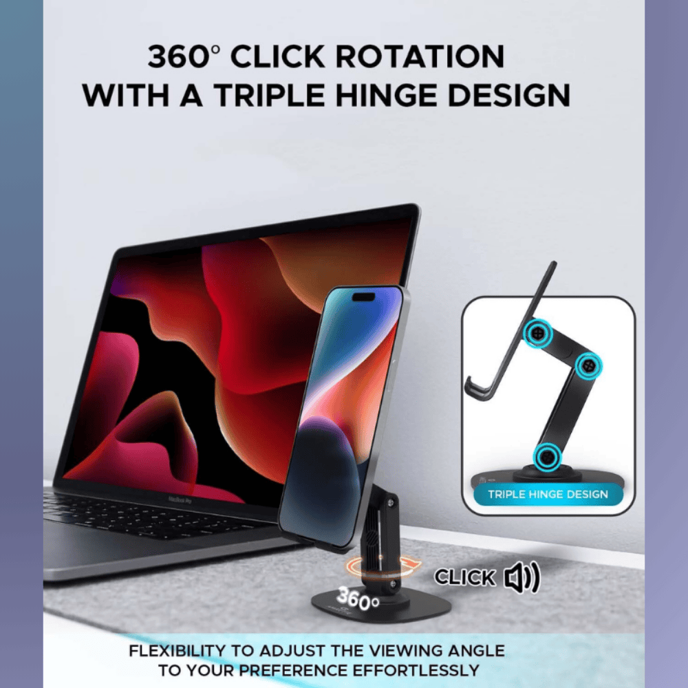 Adjustable Mobile Phone Stand Holder – Foldable Desk Stand for Smartphones and Tablets