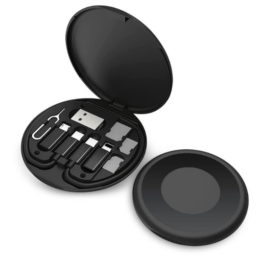 60W Multi-Function Data Cable Set – Portable 6-in-1 Charging Kit with USB, Type-C, Micro and SIM Tools