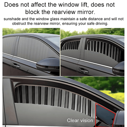 Premium Car Sunshade Curtains – 4-Piece UV Protection & Privacy Set for All Vehicles