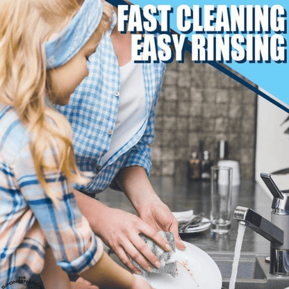 Dish Cleaner Sponge Set of 4 – Multipurpose Scrub Pads for Kitchen Cleaning