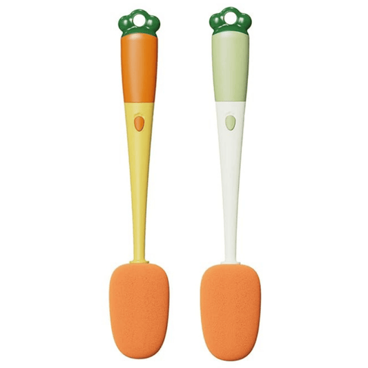 Bottle Cleaning Brush – Long Handle Sponge Brush for Bottles, Jars, and Glassware