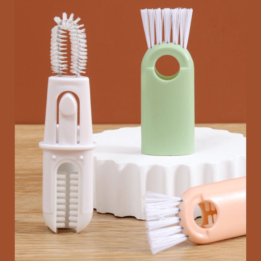 Bottle Cleaning Brush – Long Handle Sponge Brush for Bottles, Jars, and Glassware