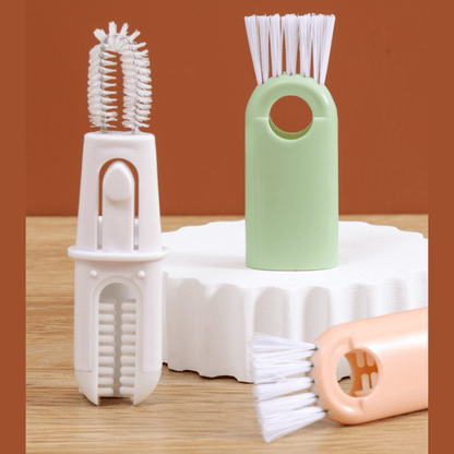 Bottle Cleaning Brush – Long Handle Sponge Brush for Bottles, Jars, and Glassware