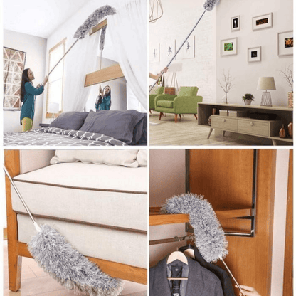 Telescopic Duster 100 Inch – Extendable Microfiber Cleaning Tool for High Ceilings and Hard-to-Reach Areas
