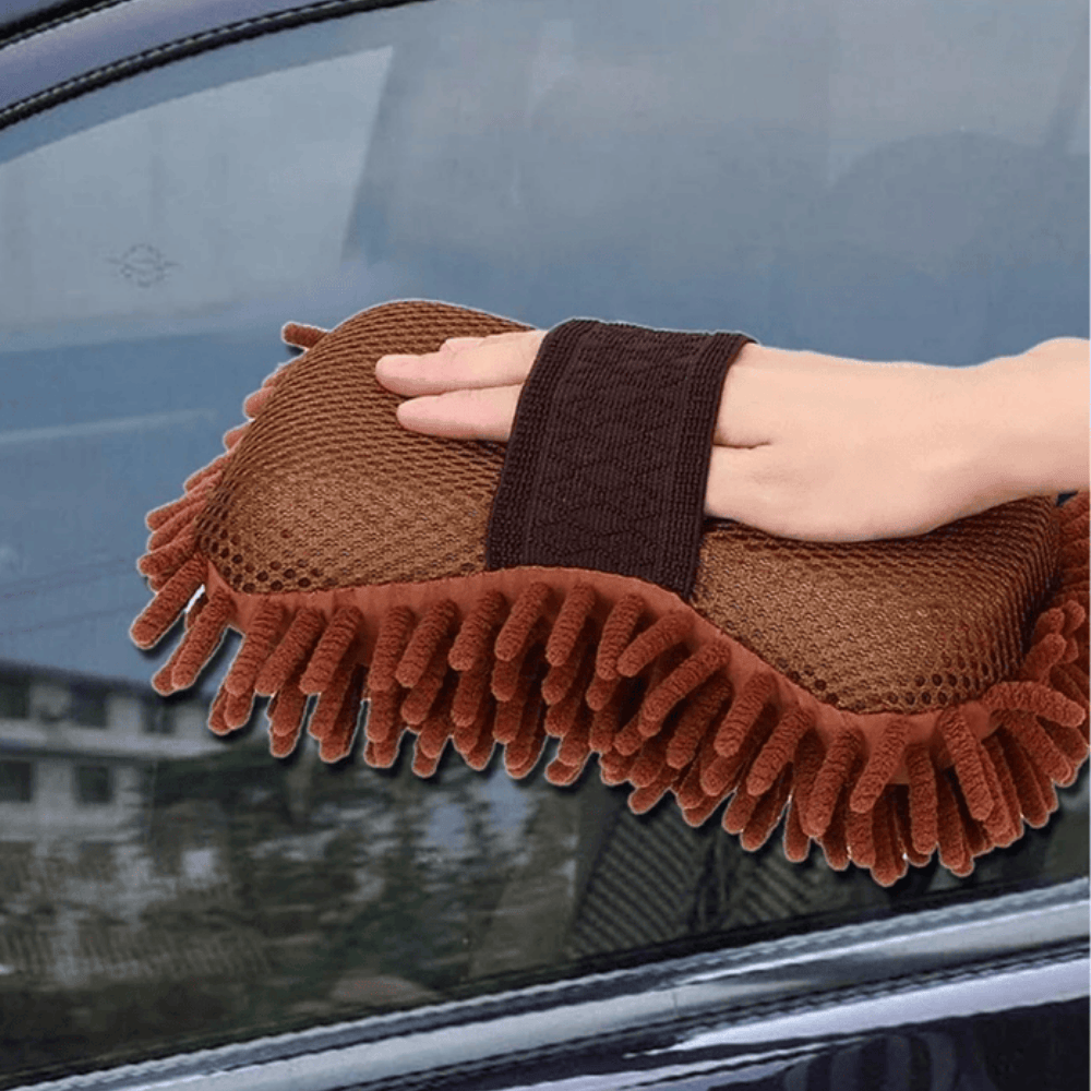 Multipurpose Microfiber Duster – Dual-Sided Cleaning Sponge for Car, Home, and Kitchen