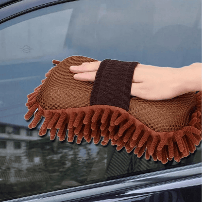 Multipurpose Microfiber Duster – Dual-Sided Cleaning Sponge for Car, Home, and Kitchen
