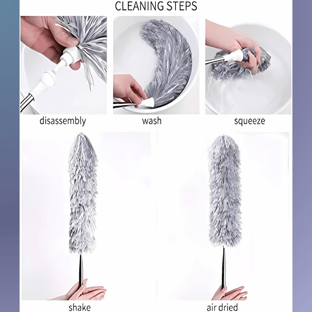 Telescopic Duster 100 Inch – Extendable Microfiber Cleaning Tool for High Ceilings and Hard-to-Reach Areas