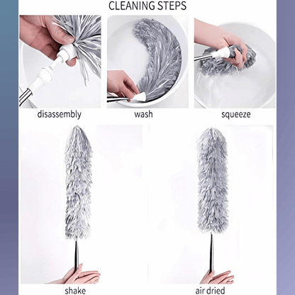 Telescopic Duster 100 Inch – Extendable Microfiber Cleaning Tool for High Ceilings and Hard-to-Reach Areas
