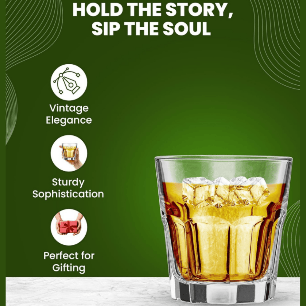 210ml Classic Juice Glass Set of 6 – Heavy Base Tumbler for Water, Juice & Beverages