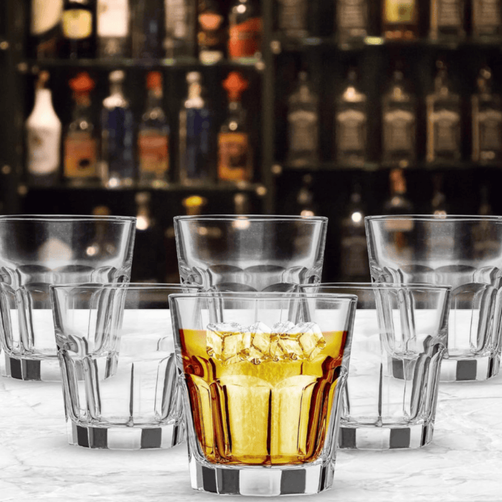 210ml Classic Juice Glass Set of 6 – Heavy Base Tumbler for Water, Juice & Beverages