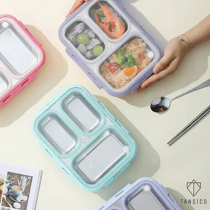 3 Compartment Leakproof Lunch Box