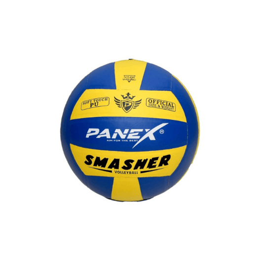 PANEX Smasher Volleyball – Soft Touch PU, Official Size & Weight, Durable Nylon Wound for Indoor & Outdoor Play