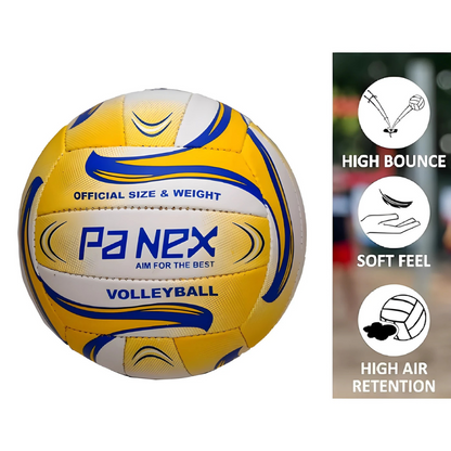 PANEX Winner Volleyball – Official Size & Weight, Soft Touch PU Leather, Durable for Indoor & Outdoor Play