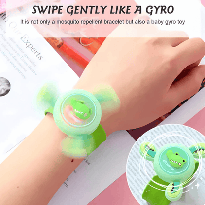 Animal Paw Spinning Bracelet Toy – 360° Rotating Fidget Spinner Wristband for Kids (Cat, Panda, Dinosaur, Lion Designs)