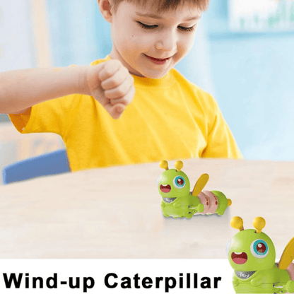 Wiggle Wings Baby Crawling Toy – Cute Caterpillar with Moving Wings, Pull-Back Action, and Music for Infant Play & Development