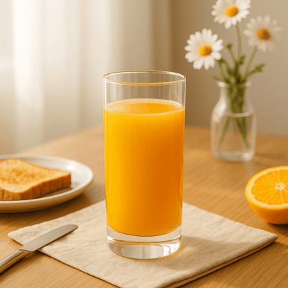 310ml Long Juice Glass Set of 6 – Tall Highball Tumbler for Water, Cocktails & Beverages