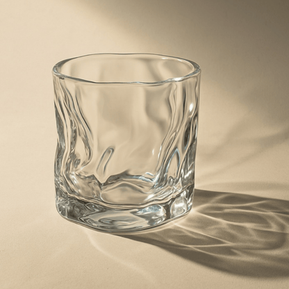 190ml Premium Textured Juice Glass Set of 6 – Heavy Base Water & Whiskey Tumbler