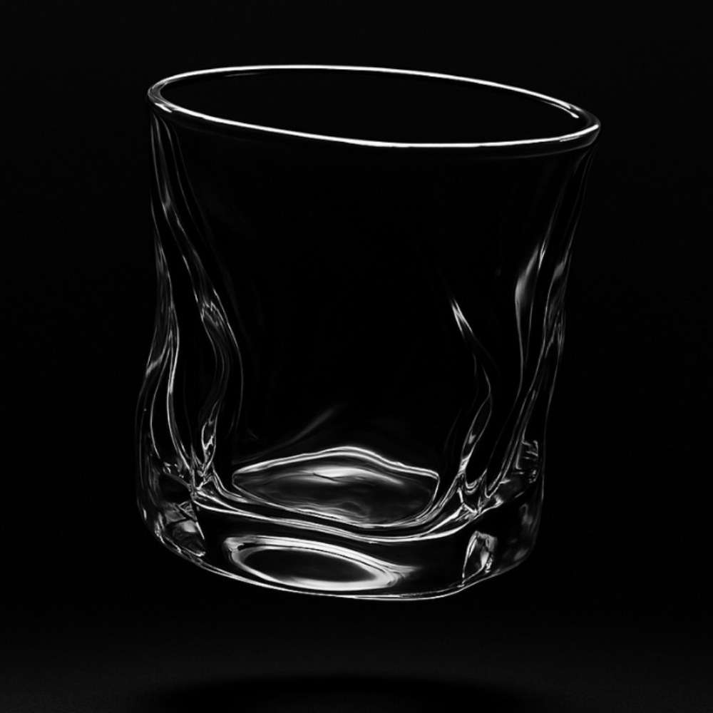 190ml Premium Textured Juice Glass Set of 6 – Heavy Base Water & Whiskey Tumbler