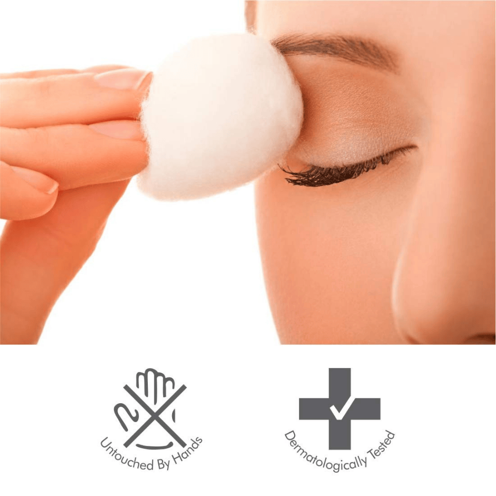 Tulips 100% Pure Cotton Balls – White, Pack of 2 | Soft & Absorbent for Skincare, Baby Care, and First Aid