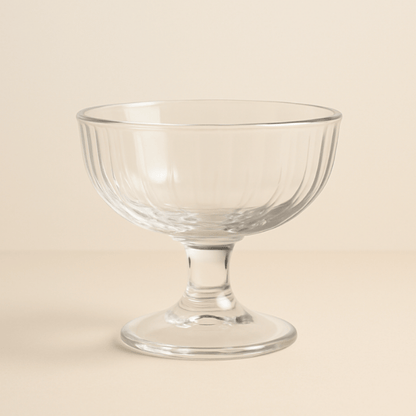 190 ml Glass Ice Cream Cup Set of 6 – Elegant Dessert Bowls for Sundaes, Pudding & More