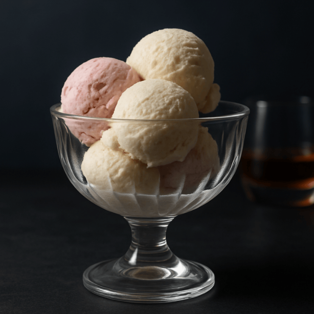 190 ml Glass Ice Cream Cup Set of 6 – Elegant Dessert Bowls for Sundaes, Pudding & More