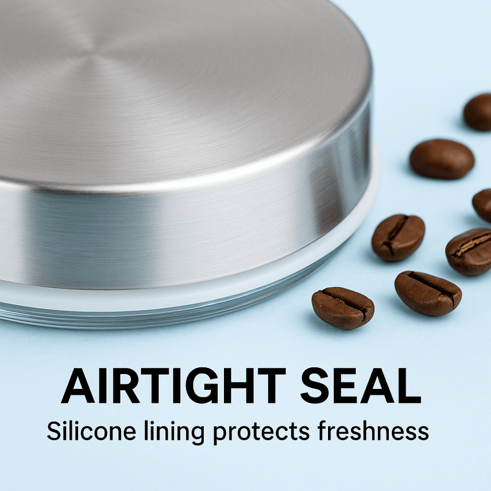 YERA X Series Airtight Glass Jar 2250ml – Premium Storage Container with Stainless Steel Lid