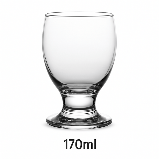 Red Cherry Goblet Juice Glass Set of 6 – 170ml | Elegant Stemmed Glasses for Juice, Cocktails, Mocktails & Desserts
