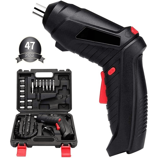 47 in 1 Electric Screwdriver Drill Set with LED Light & Flexible Extension